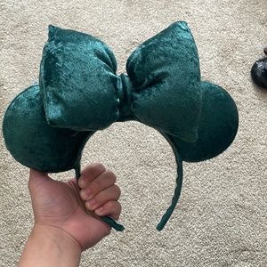 Green velvet mickey ears